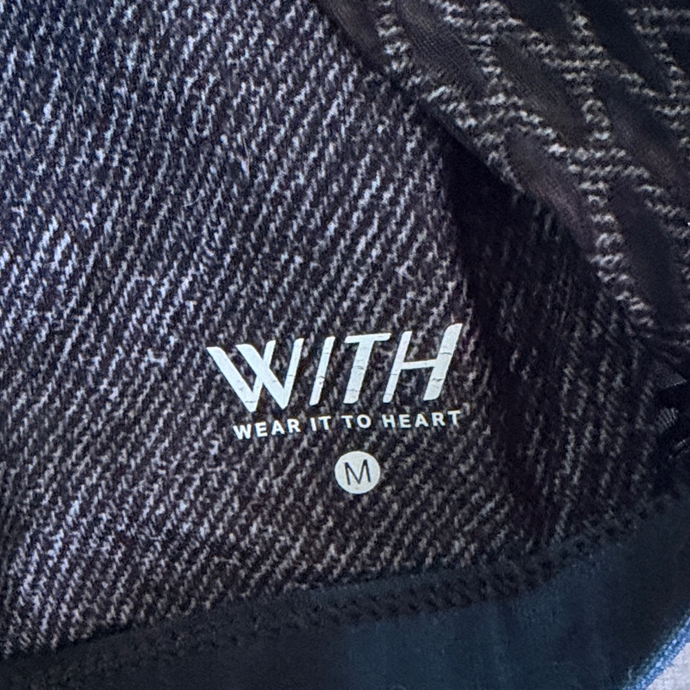 Peloton Black Sports Bra with Purple Pattern - Picture 3 of 3